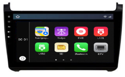 Autoradio GPS TV DVB-T TNT Bluetooth Android 3G/4G/WIFI Volkswagen Polo 2015