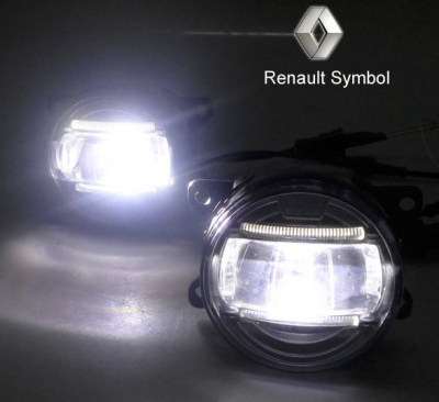 Feux antibrouillard LED + DRL lumière feux de jour LED Renault Symbol