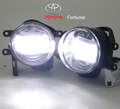 Feux antibrouillard LED + DRL lumière feux de jour LED Toyota Fortuner