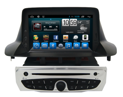 Autoradio GPS TV DVB-T Bluetooth Android 3G/4G/WIFI Renault Megane 3