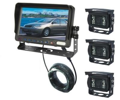 Three Reversing Camera Pro 150 ° + 7 inch screen visor 11-32 V