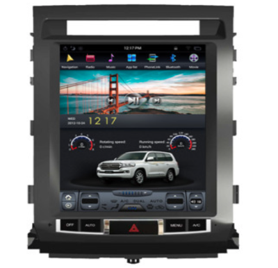 Car DVD Player GPS TV DVB-T Bluetooth Android 3G 4G WIFI Style Tesla Vertical Toyota Land Cruiser 2007-2015