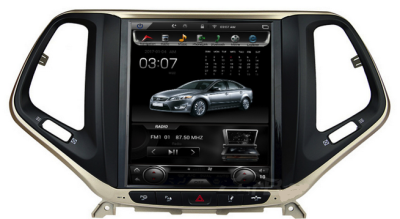 Car DVD Player GPS TV DVB-T Bluetooth Android 3G 4G WIFI Style Tesla Vertical Jeep Cherokee 2014-2016