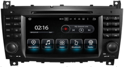 Car DVD Player GPS TV DVB-T Bluetooth Android 3G/4G/WIFI Mercedes Benz C - Class W203 (2004-2007) - Mercedes - BENZ CLK - Class W209 (2004-2005)