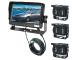 Three Reversing Camera Pro 150 ° + 7 inch screen visor 11-32 V