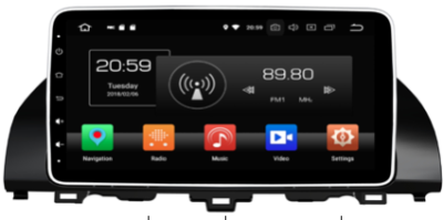 Autoradio GPS DVD Bluetooth de coche DVB-T Android 3G/WIFI Honda Accord 10 2018