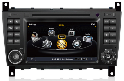Radio DVD de coche GPS DVB-T 3G WIFI Mercedes Benz C Class W203 2004-2007  CLK Class W209 2004-2005