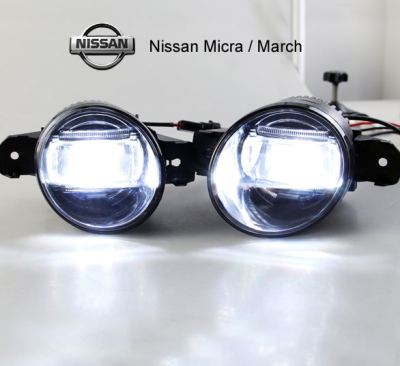 Faro antiniebla LED + la luz del día de DRL Nissan Micra March