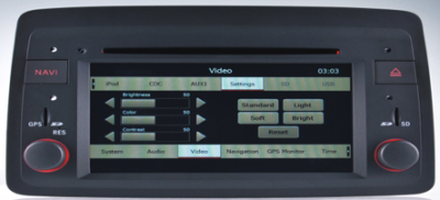 Autoradio GPS DVD DVBT TV TNT Bluetooth Fiat Panda 2004