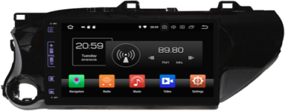 Autoradio GPS Grand Ecran Bluetooth DVB-T TV TNT Android 3G/WIFI Toyota Hilux 2016-2018