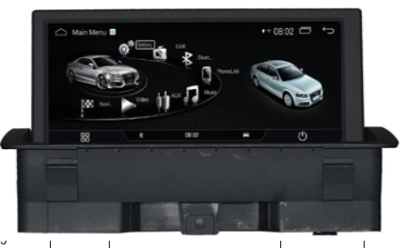 Autoradio GPS DVD TV DVB-T TNT Bluetooth Android 3G/4G/WIFI Audi A1 2010-2018