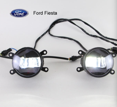 Feux antibrouillard LED + DRL lumière feux de jour LED Ford Fiesta