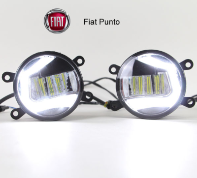 Feux antibrouillard LED + DRL lumière feux de jour LED Fiat Punto