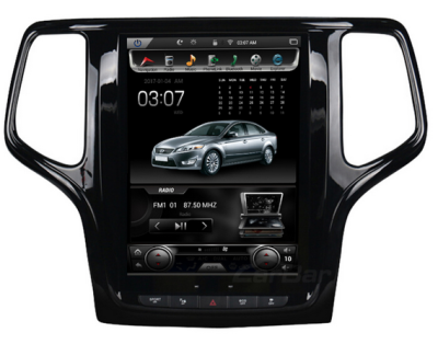 Autoradio GPS TV DVB-T Bluetooth Android 3G 4G WIFI Style Tesla Verticale Jeep Grand Cherokee 2014-2016