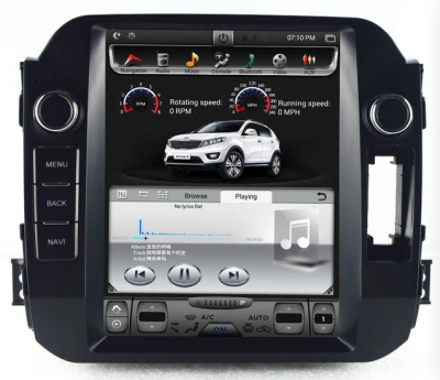 Autoradio GPS TV DVB-T Bluetooth Android 3G 4G WIFI Style Tesla Verticale Kia Sportage R 2010-2015