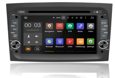 Autoradio GPS DVD TV DVB-T Bluetooth Android 3G/4G/WIFI Fiat Doblo 2015