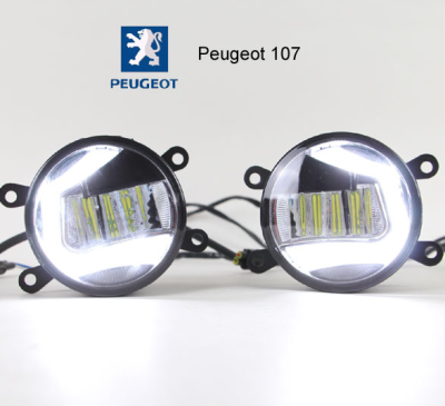 LED-mistlampen + DRL daglicht Peugeot 107